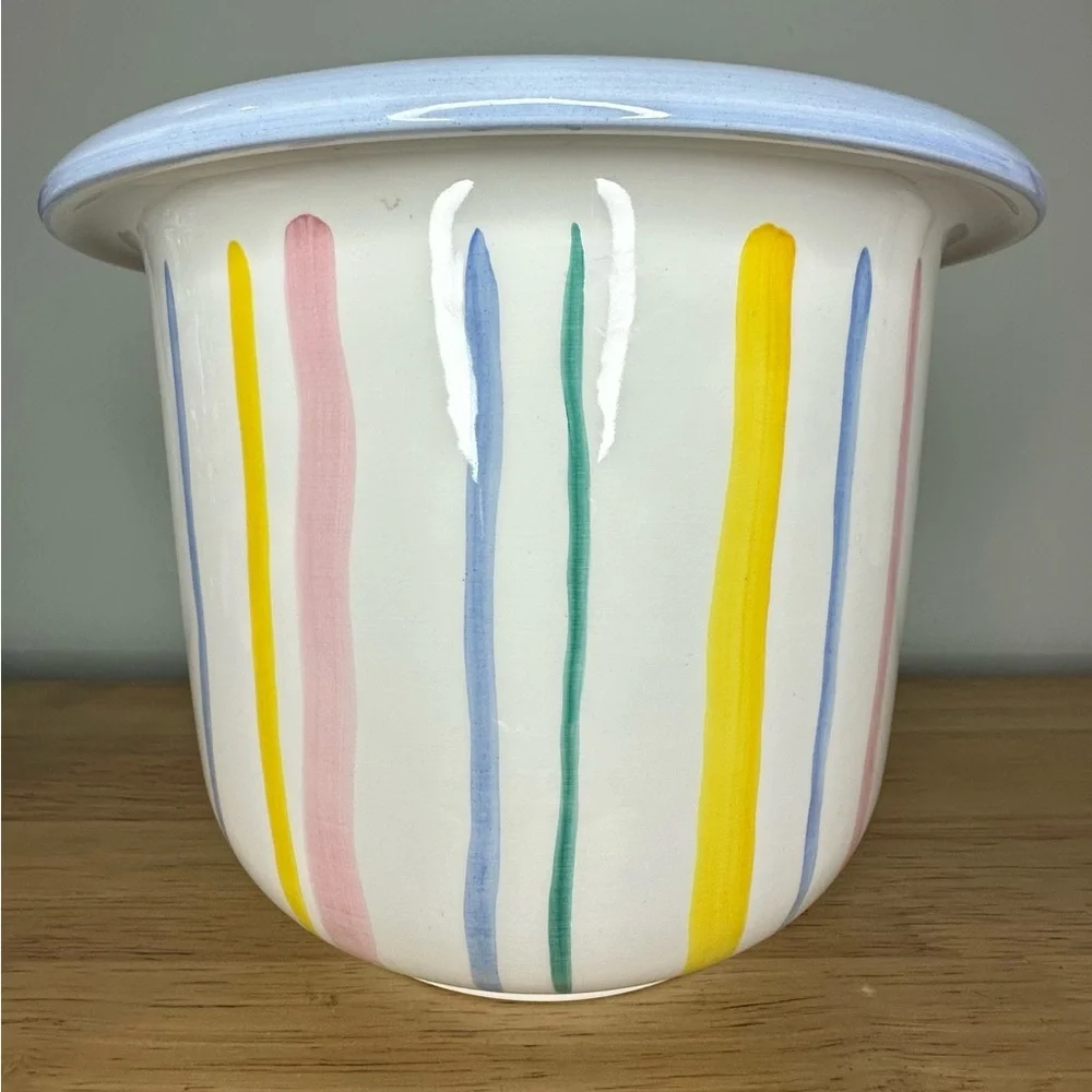 Fantasy by Toscany multicolored hand painted in Italy large‎ vase or planter